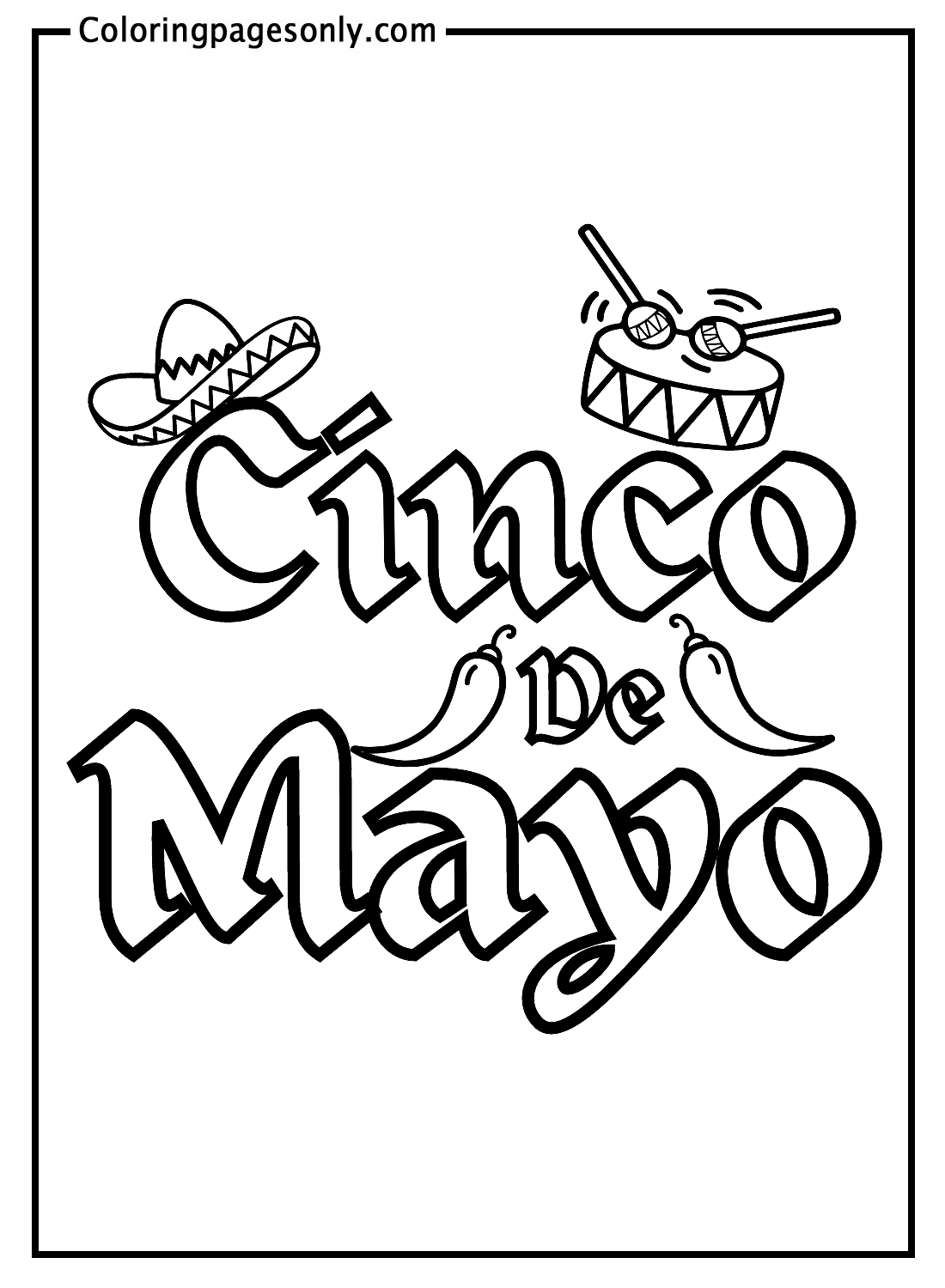 Free Cinco De Mayo Coloring Page Free Printable Coloring Pages