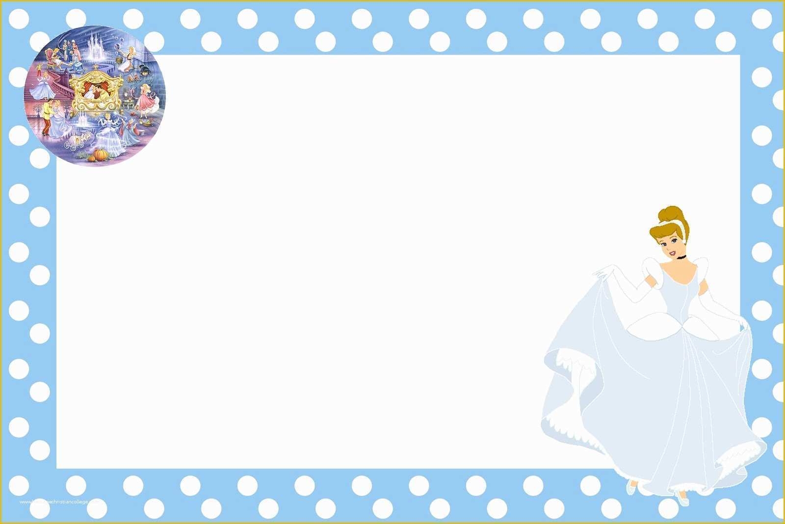 Free Cinderella Birthday Invitation Template Of Cinderella Birthday 