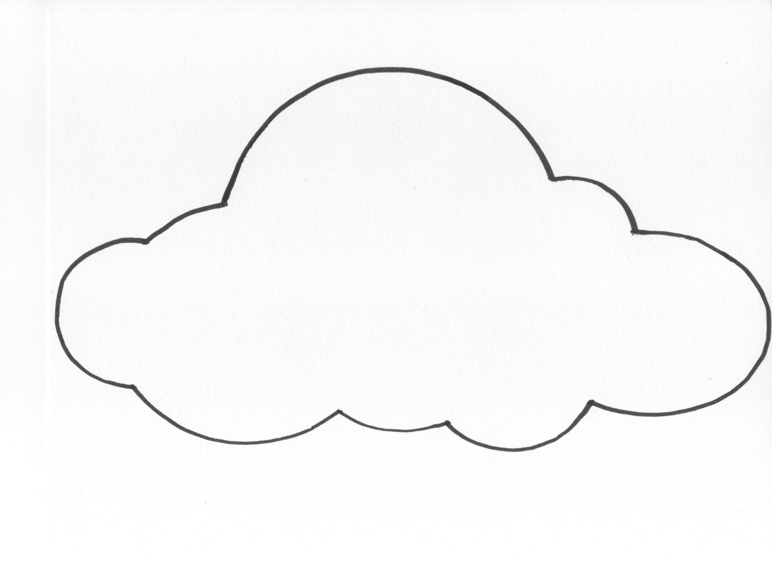 Free Cloud Template Printable ClipArt Best