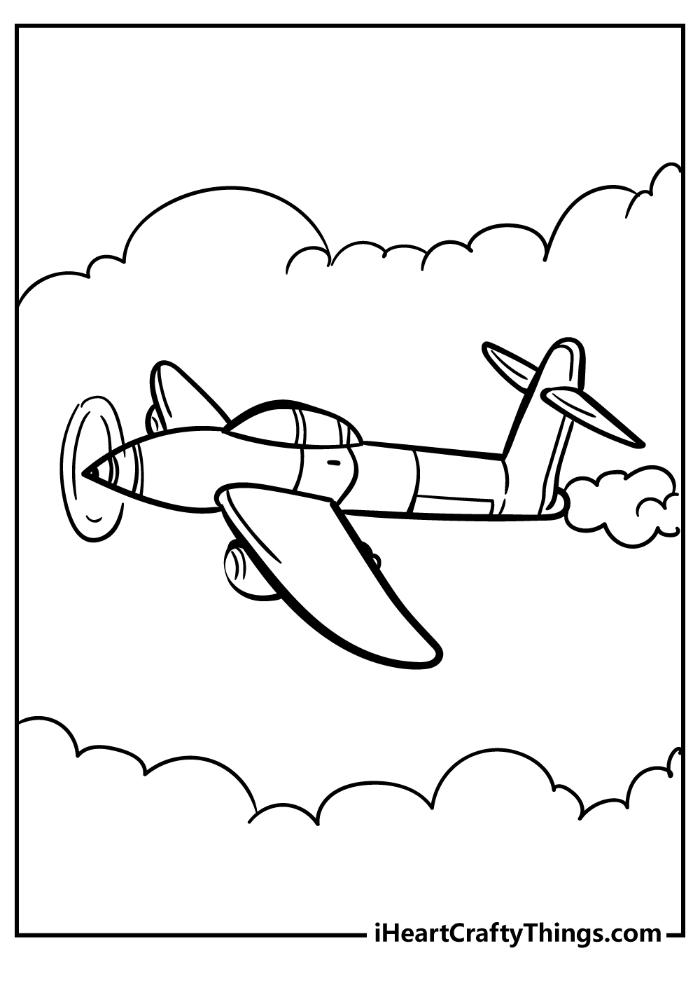 Free Coloring Pages Airplanes Statsfiko