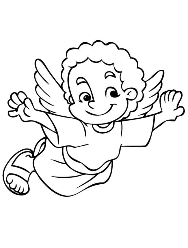 Free Coloring Pages Angels Coloring Book