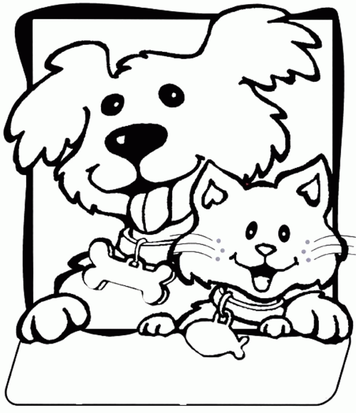 Free Coloring Pages Dog And Kat Coloring Home
