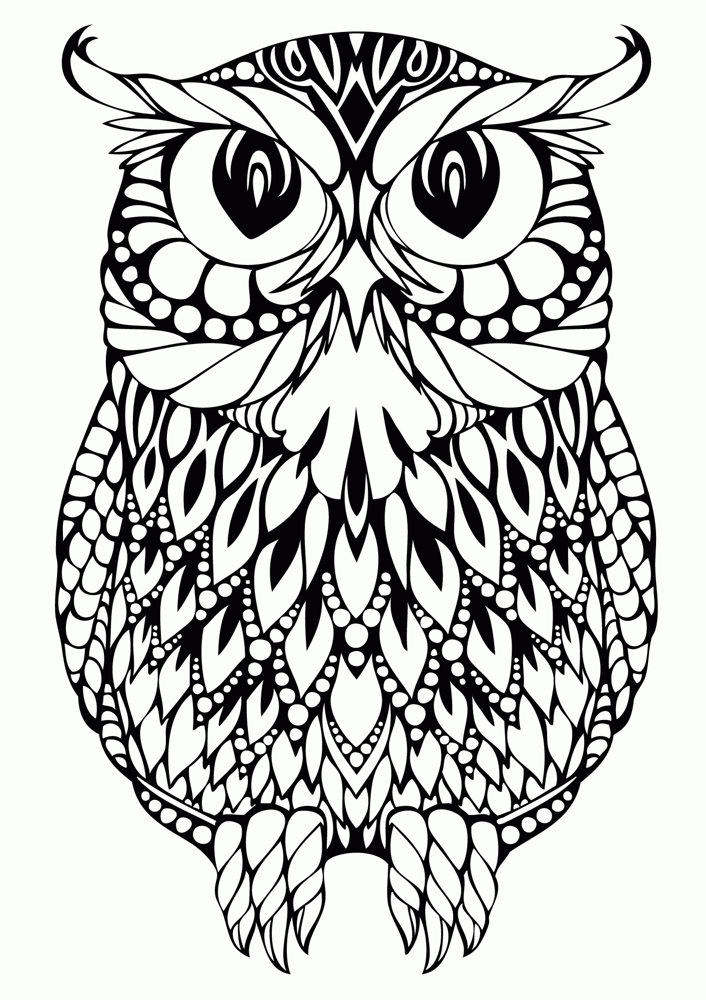 free printable coloring pages for adults animals