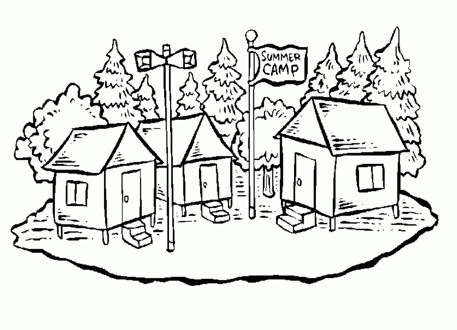 Camp Coloring Pages