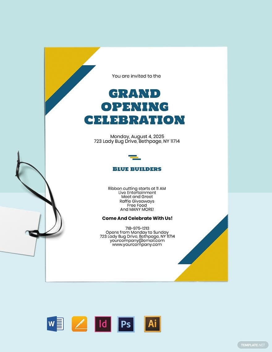 FREE Construction Invitation Templates Examples Download In Word