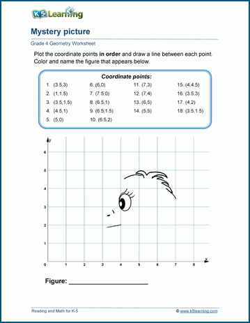 Free Coordinate Graphing Mystery Picture Worksheets PDF Engaging Math