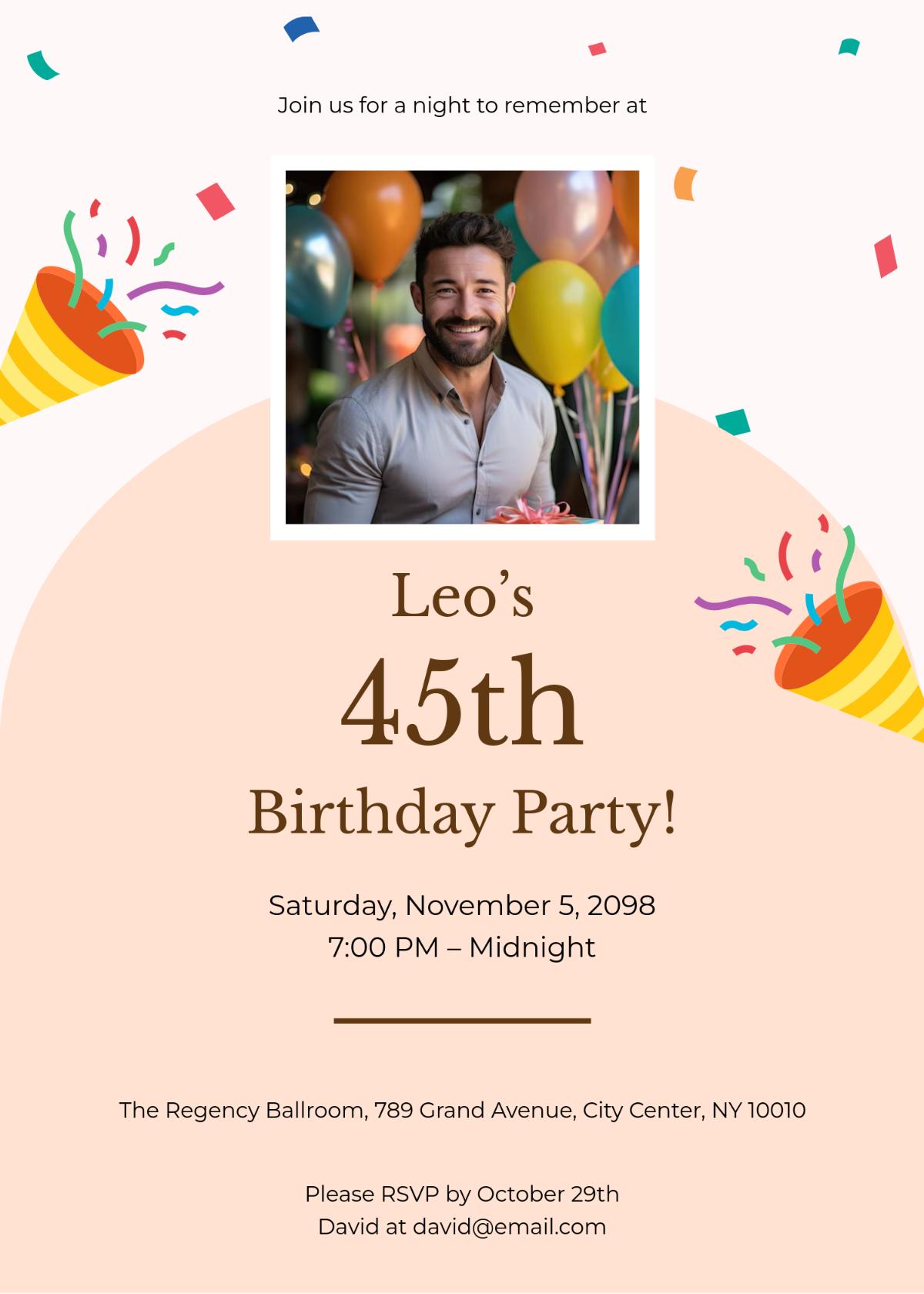 Free Creative Party Invitation Template Edit Online Download 
