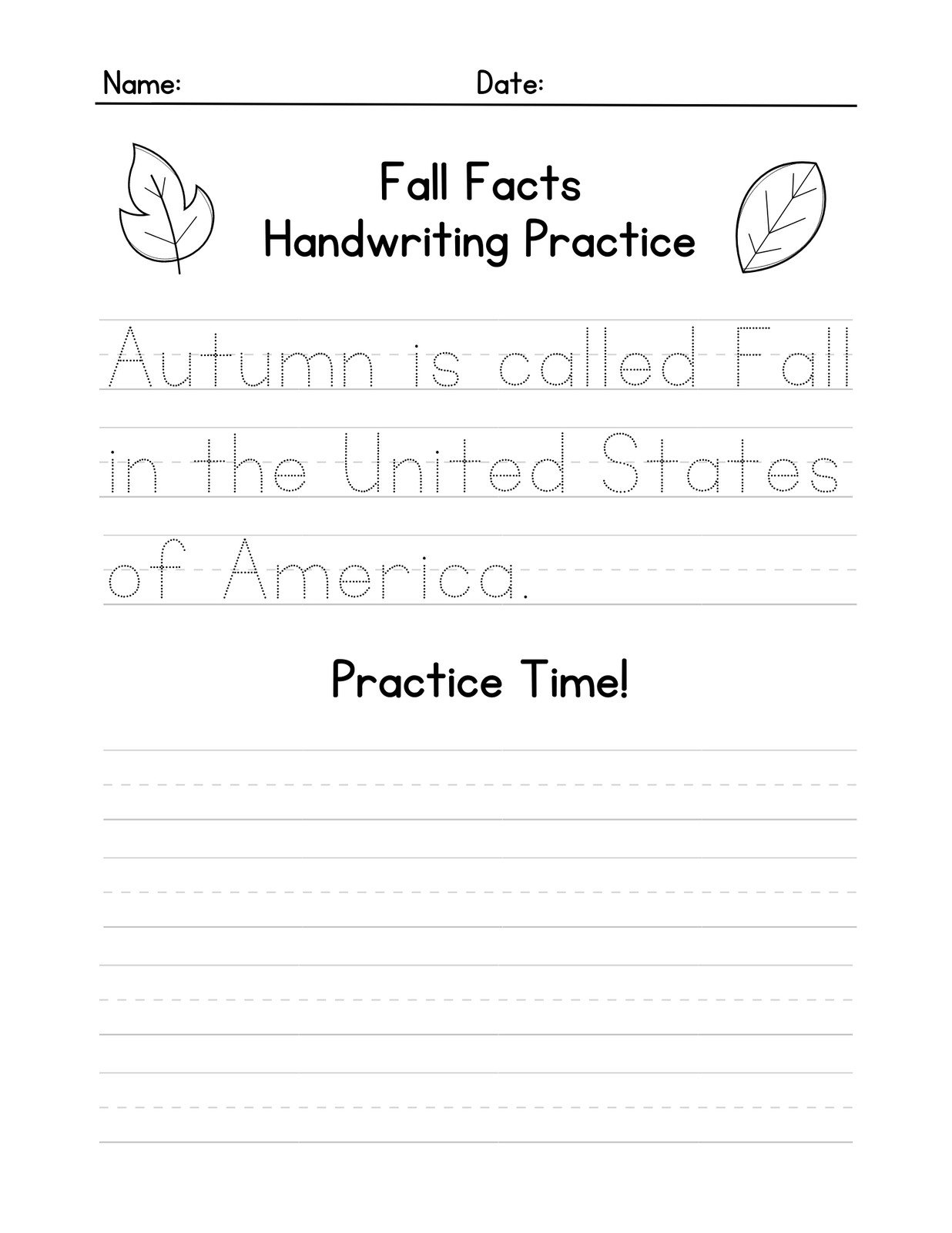free printable handwriting practice worksheets