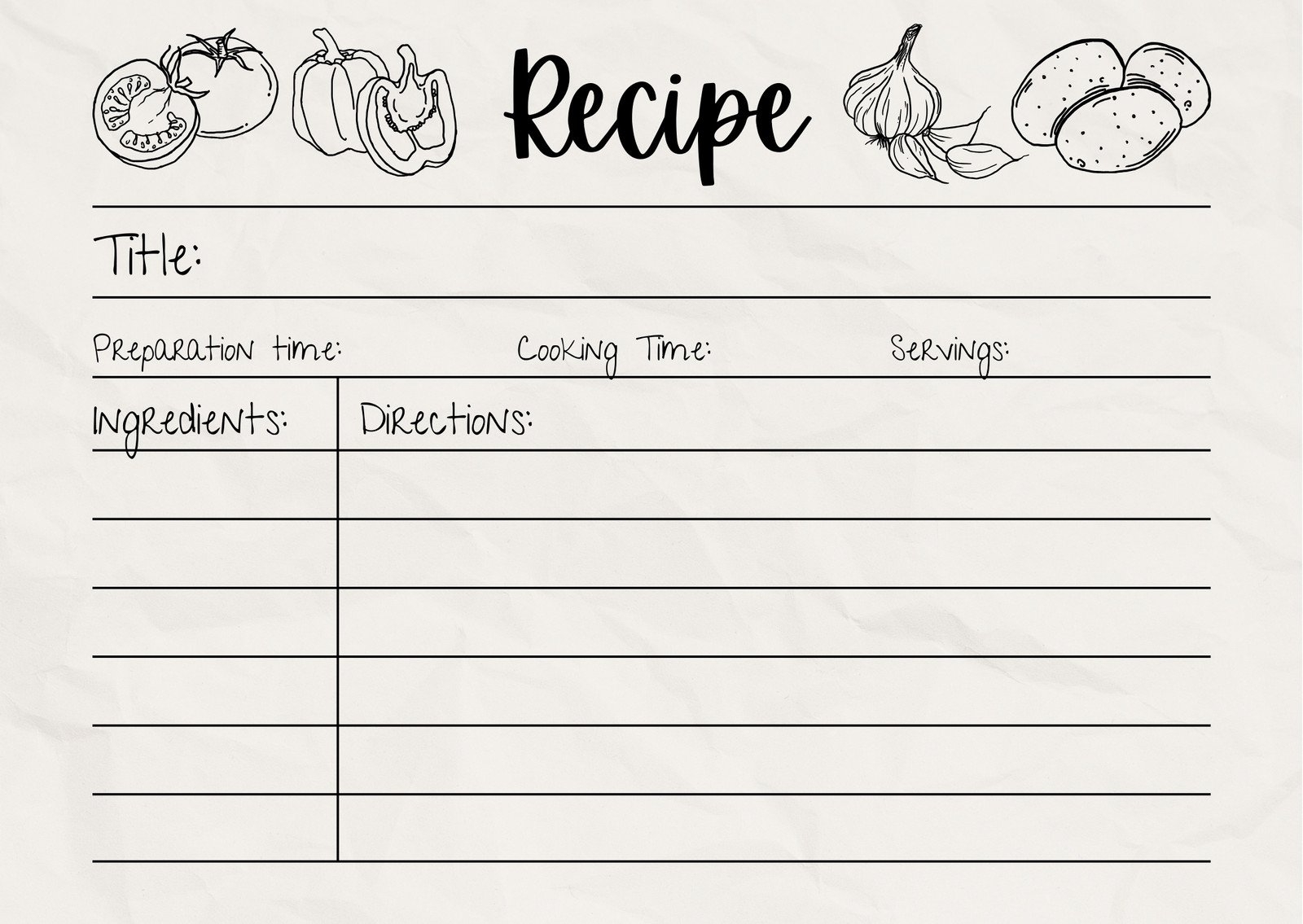 printable recipe card maker
