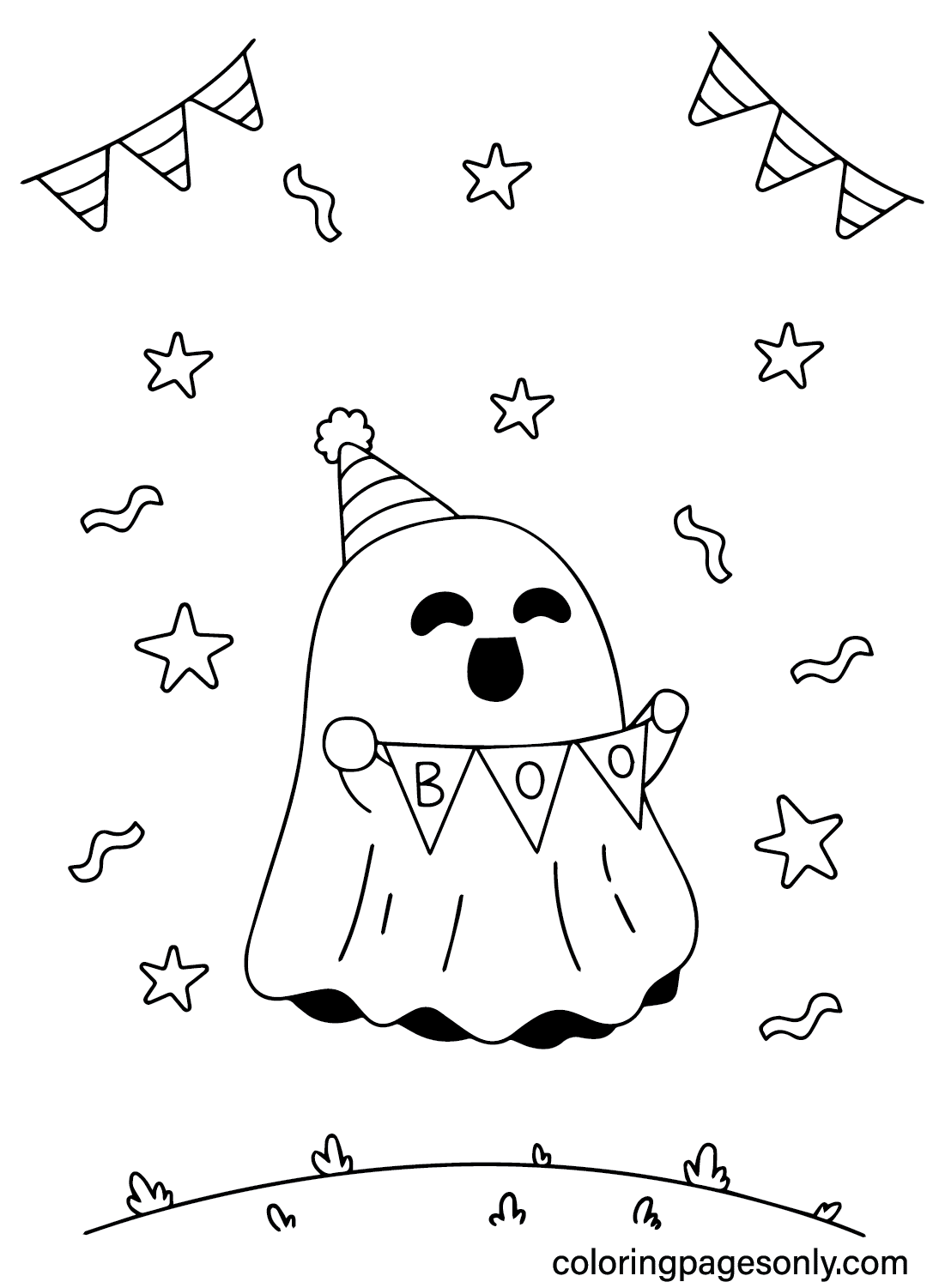 Free Cute Halloween Color Page Free Printable Coloring Pages