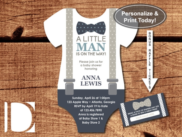 Free Diaper Party Invitations Templates Pdf Onvacationswall