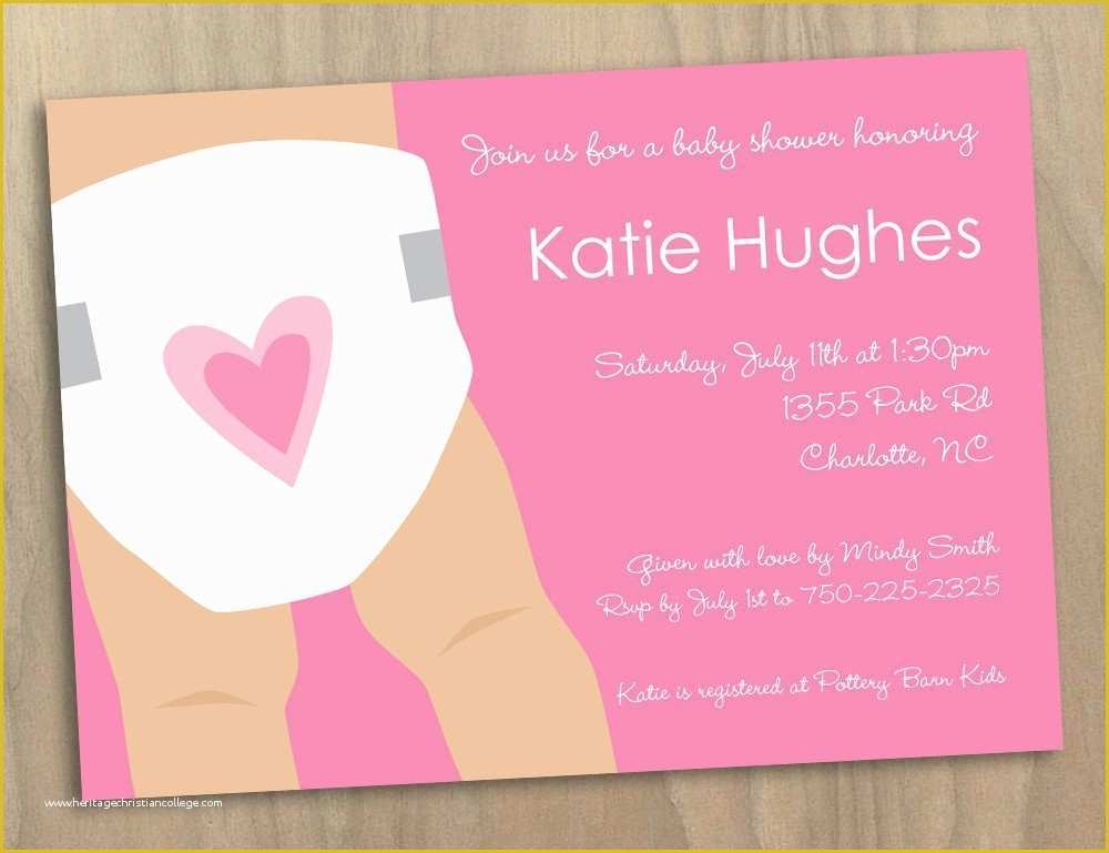 free diaper shower invitations templates