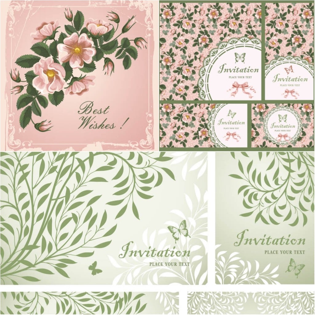 Free Download Vintage Wedding Invitation Templates