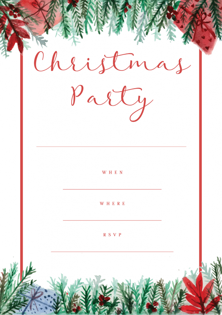 free downloadable holiday party invitation templates