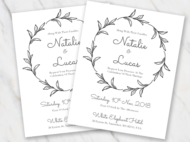 Free Downloadable Wedding Invitation Templates For Word Upmaio