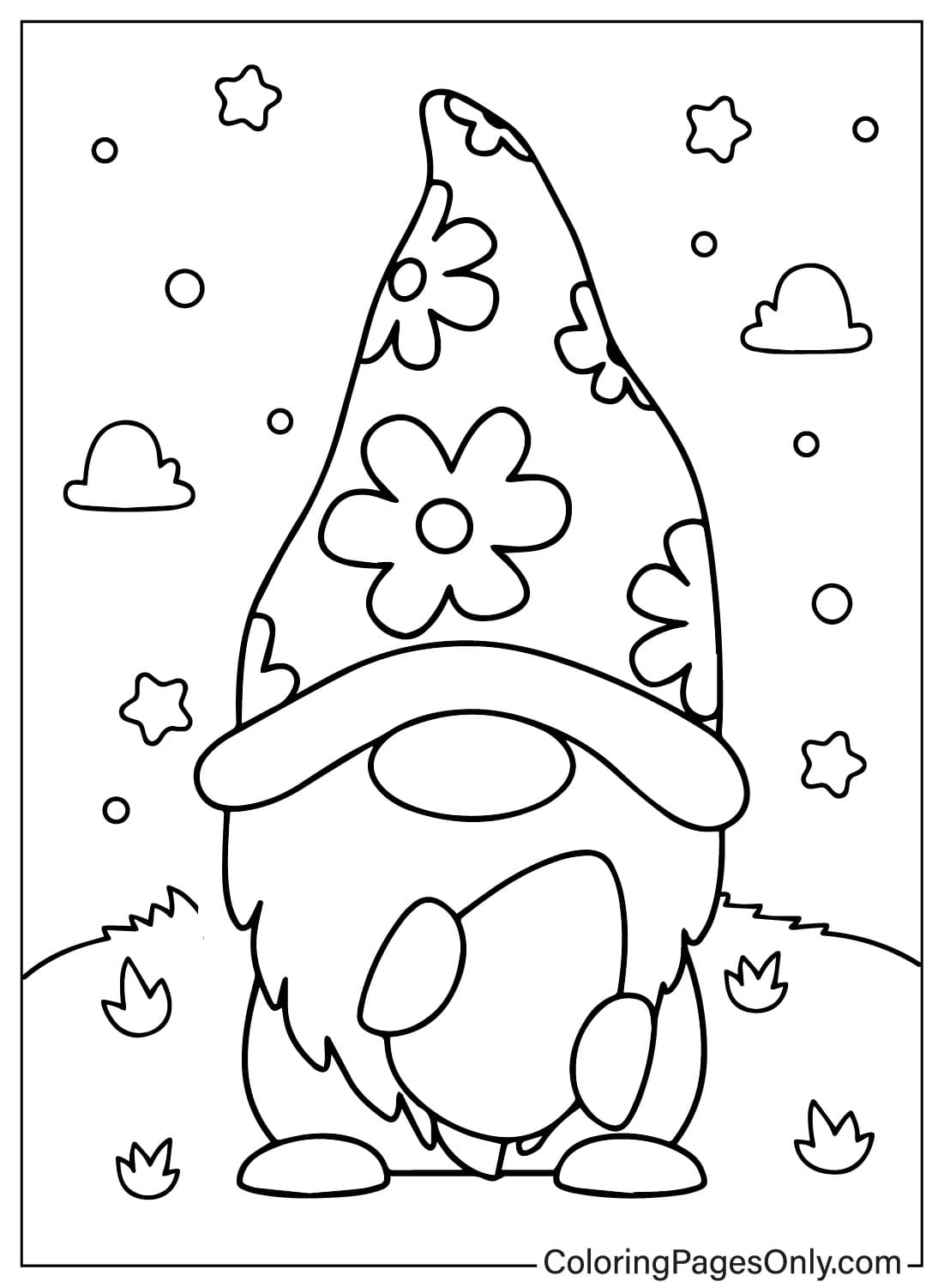 free printable gnome coloring pages