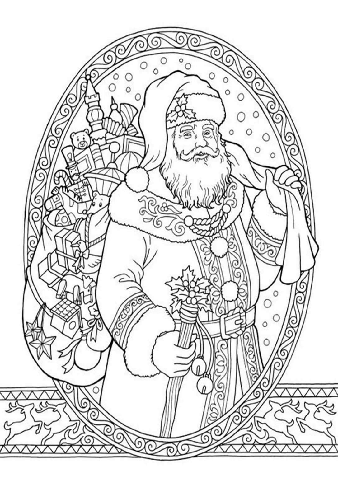 free adult coloring pages for christmas