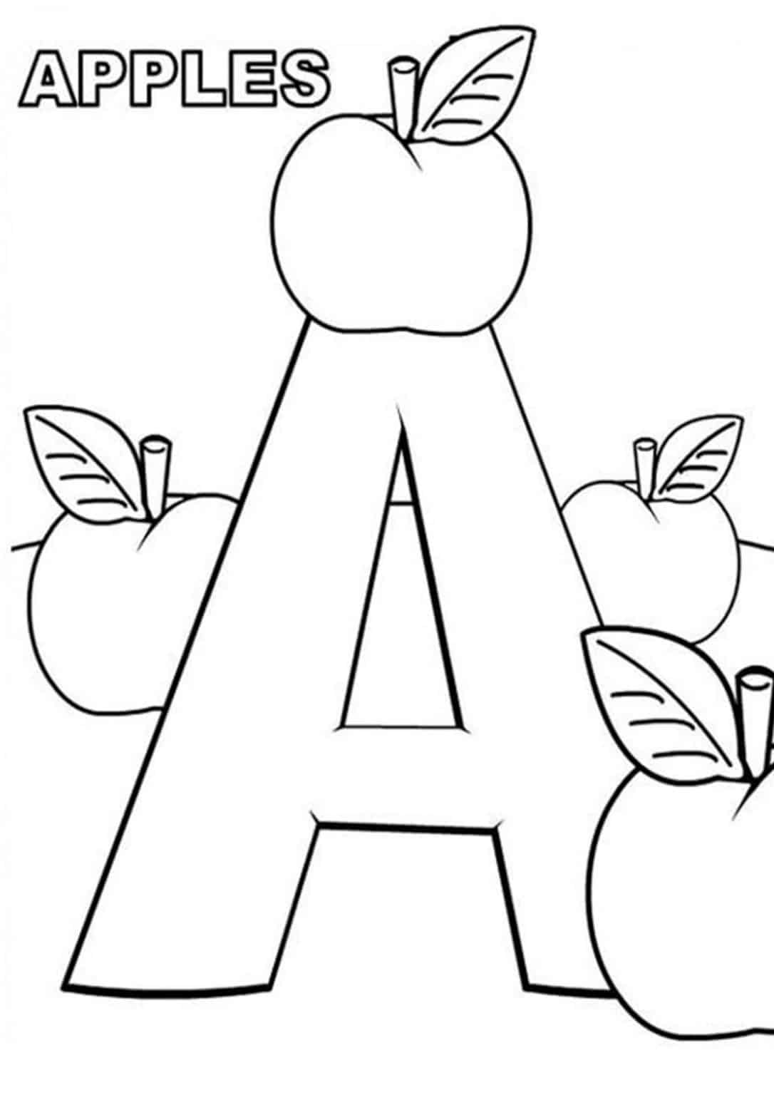 apple free coloring pages