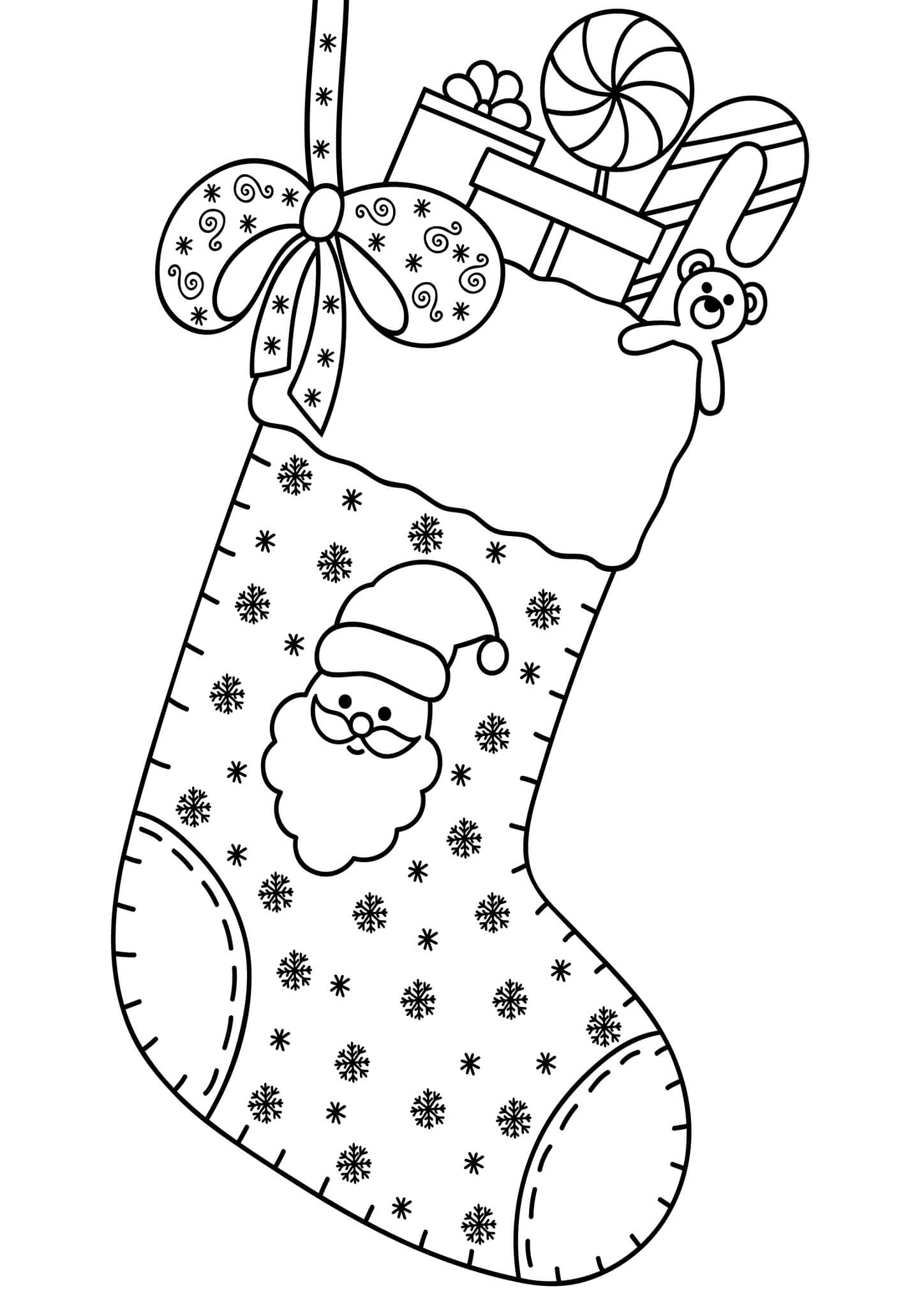 Simple Christmas Coloring Pages