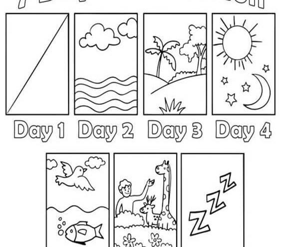 Free Easy To Print Creation Coloring Pages Tulamama
