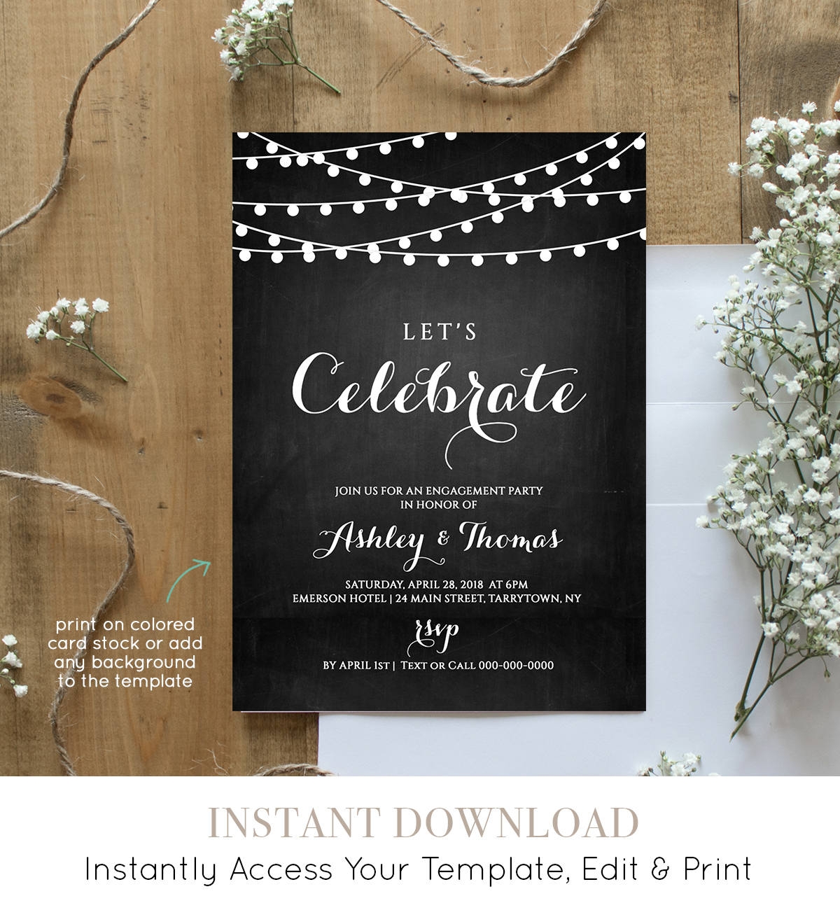 Free Editable Engagement Invitation Templates Prntbl 