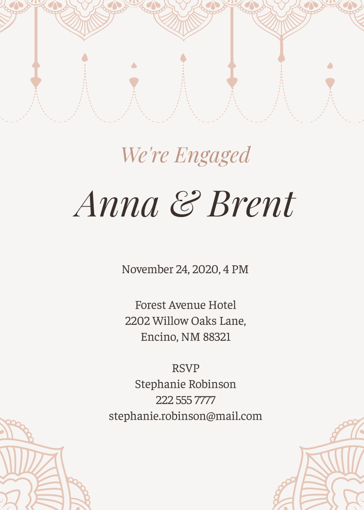 Free Elegant Debut Invitation Template Edit Online Download