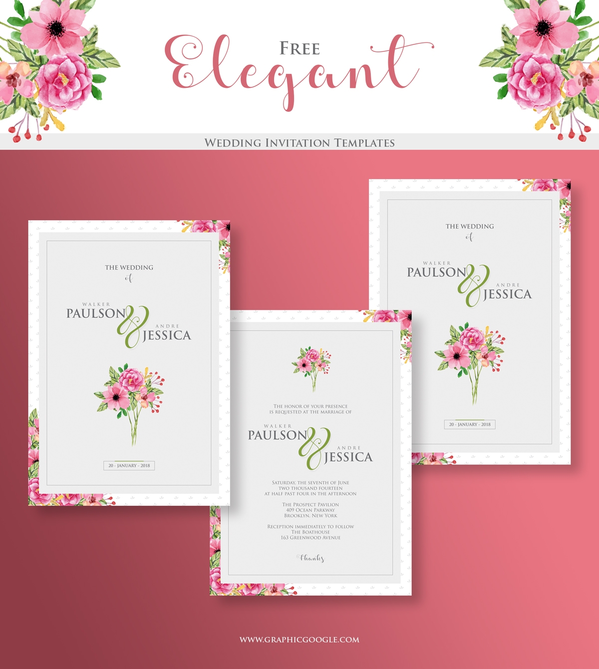 Free Elegant Wedding Invitation TemplatesGraphic Google Tasty Graphic
