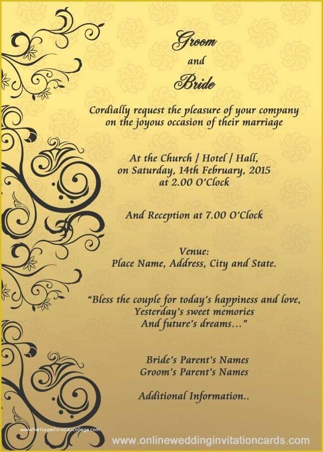 free email wedding invitation templates