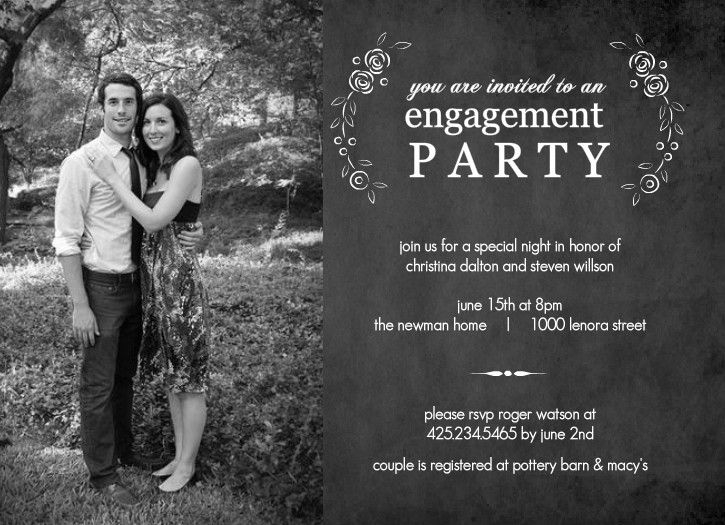 Free Engagement Party Invitation Templates Printable Engagement Party 