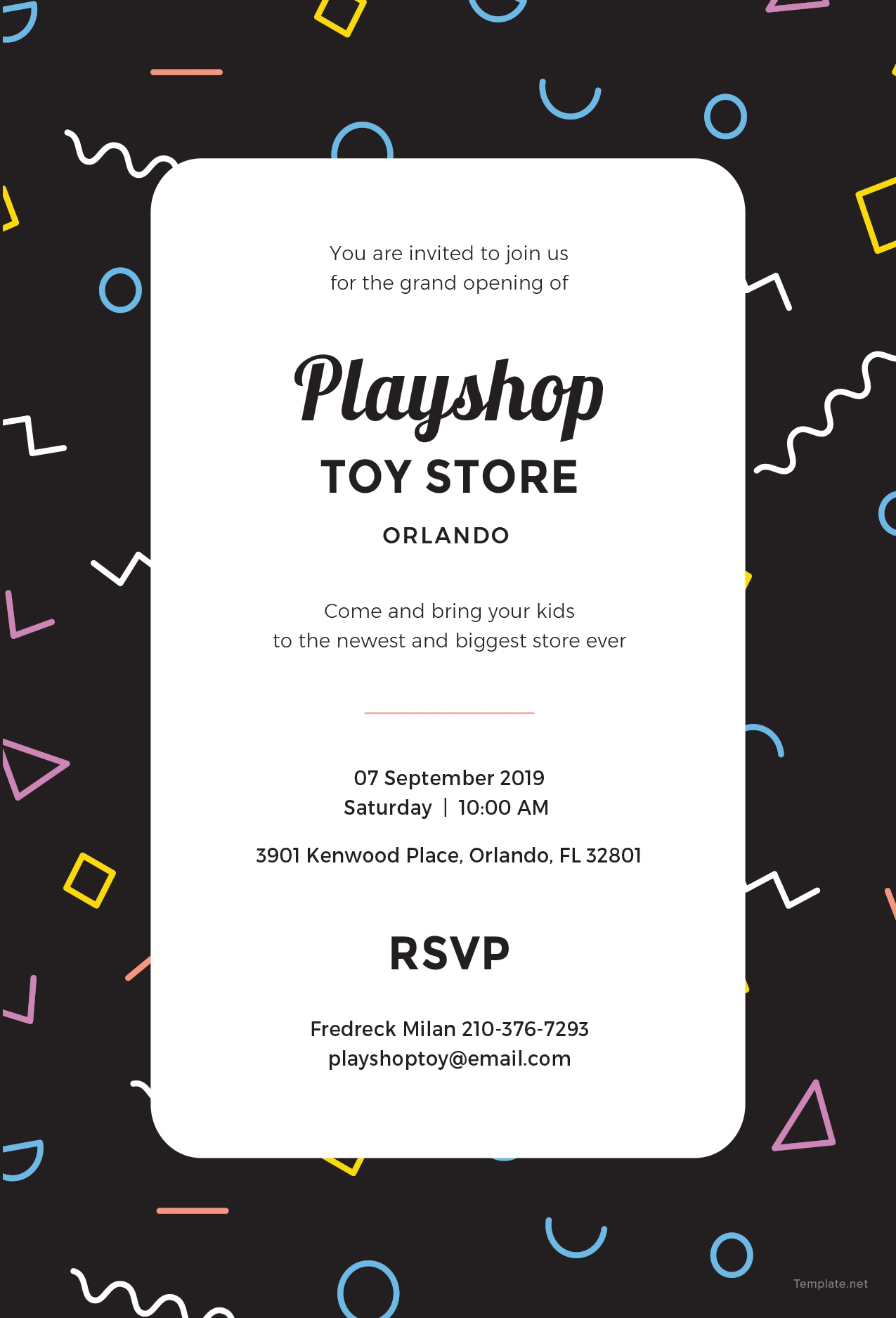Free Event Invitation Template In MS Word Publisher Illustrator