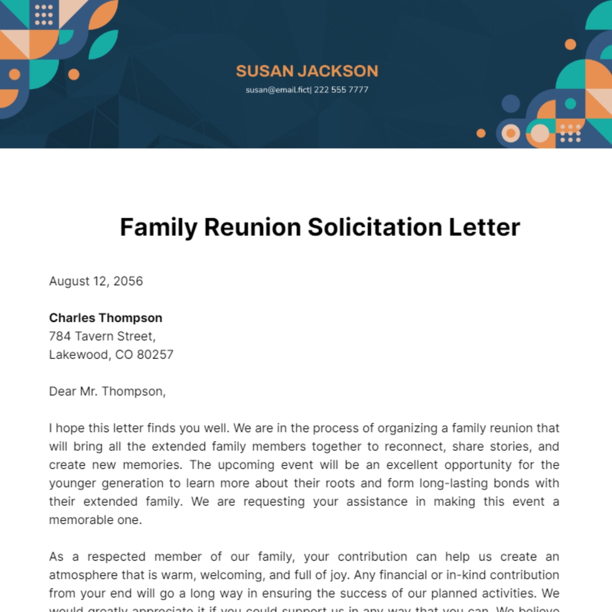 Free Family Reunion Templates To Edit Online