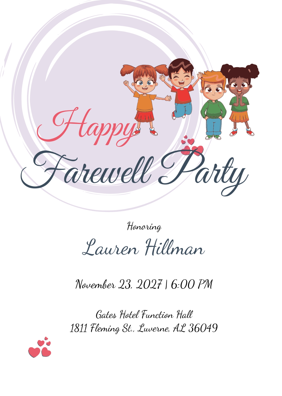 FREE Farewell Card Templates Examples Edit Online Download