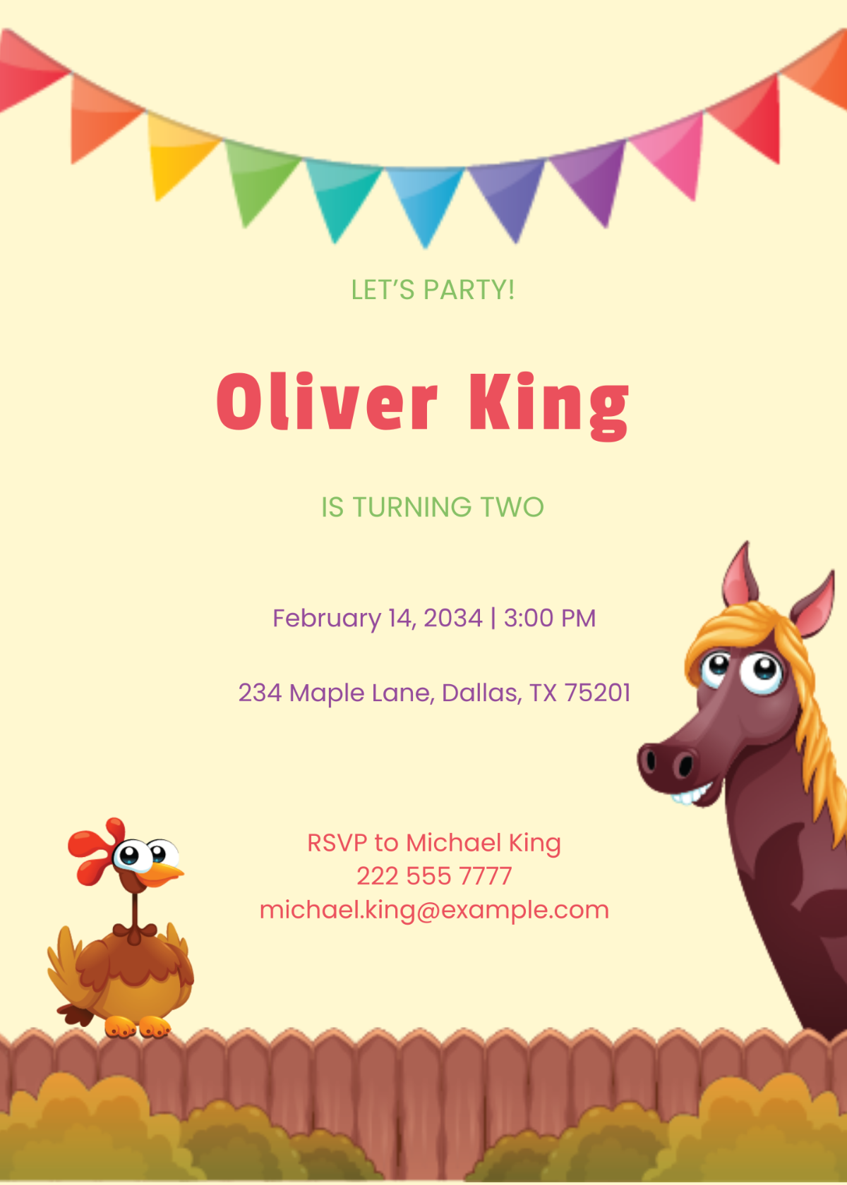 Free Farm Birthday Party Invitation Template To Edit Online