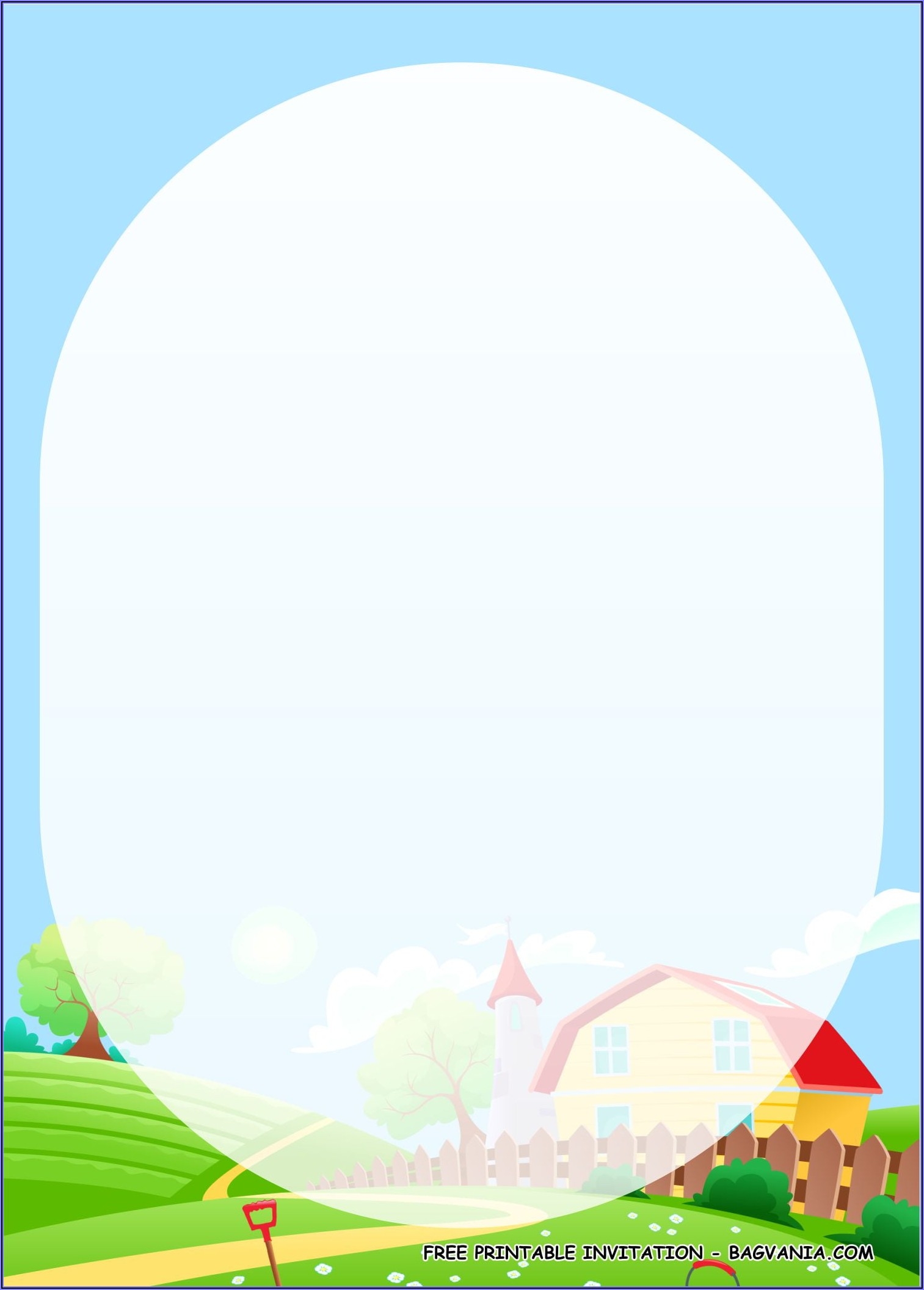 free farm invitation template
