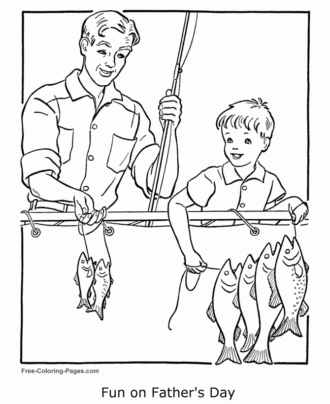 Free Father s Day Coloring Pages