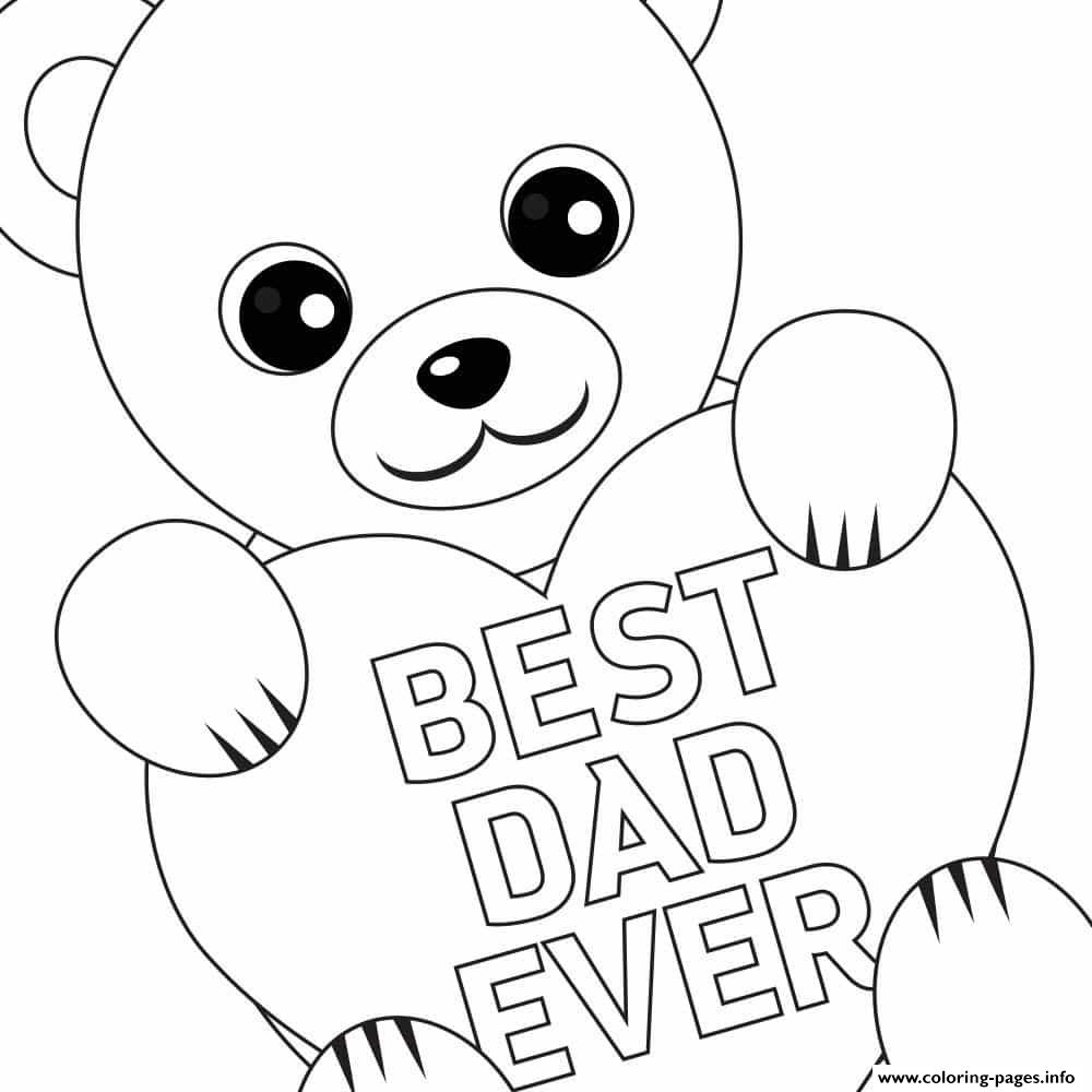 father's day free coloring pages