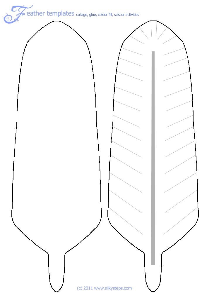 feather template printable free