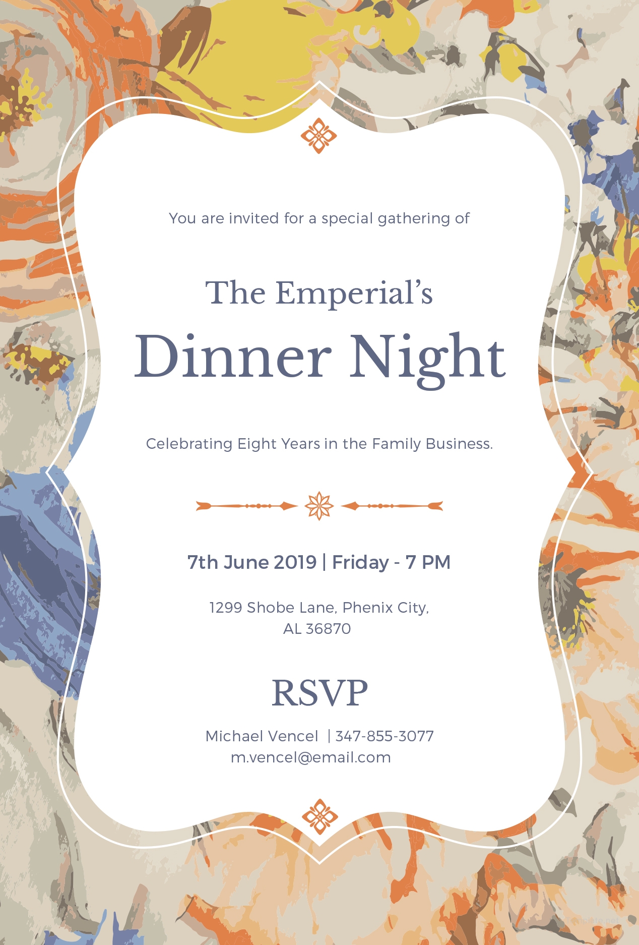 formal dinner invitation template free