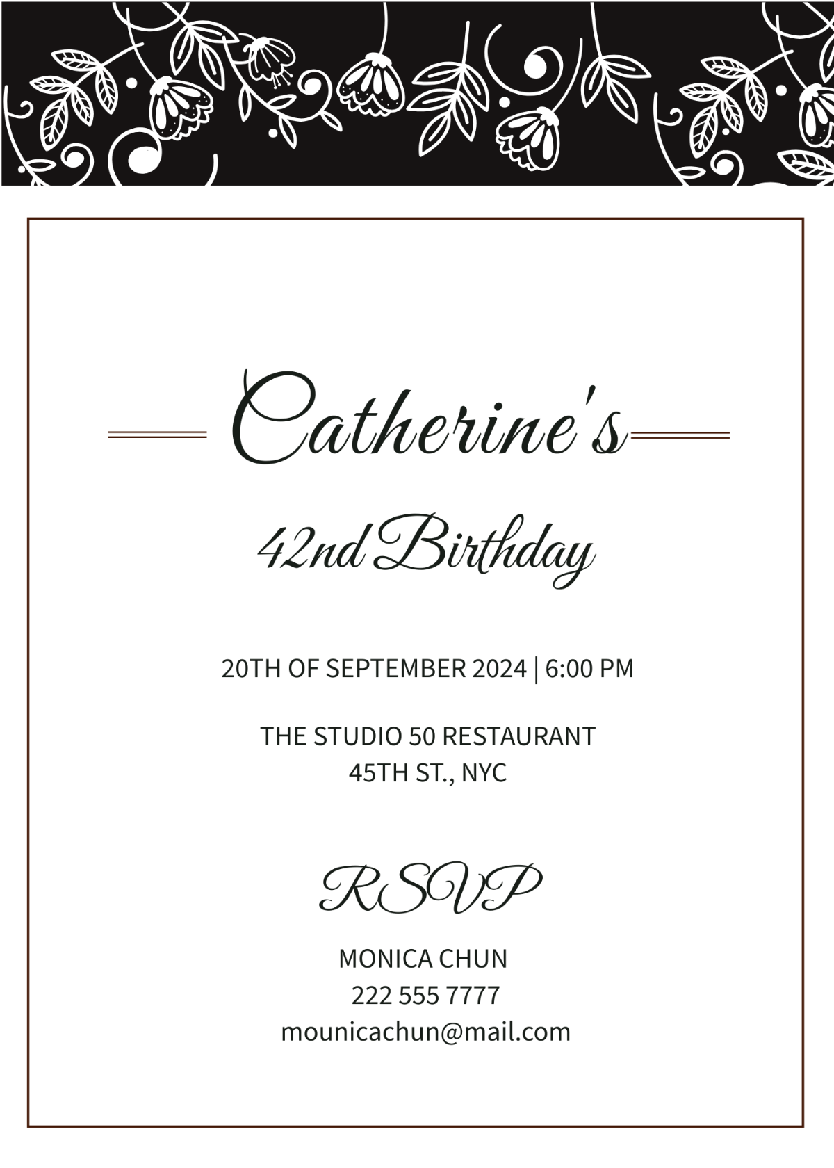 Free Formal Event Invitation Template To Edit Online