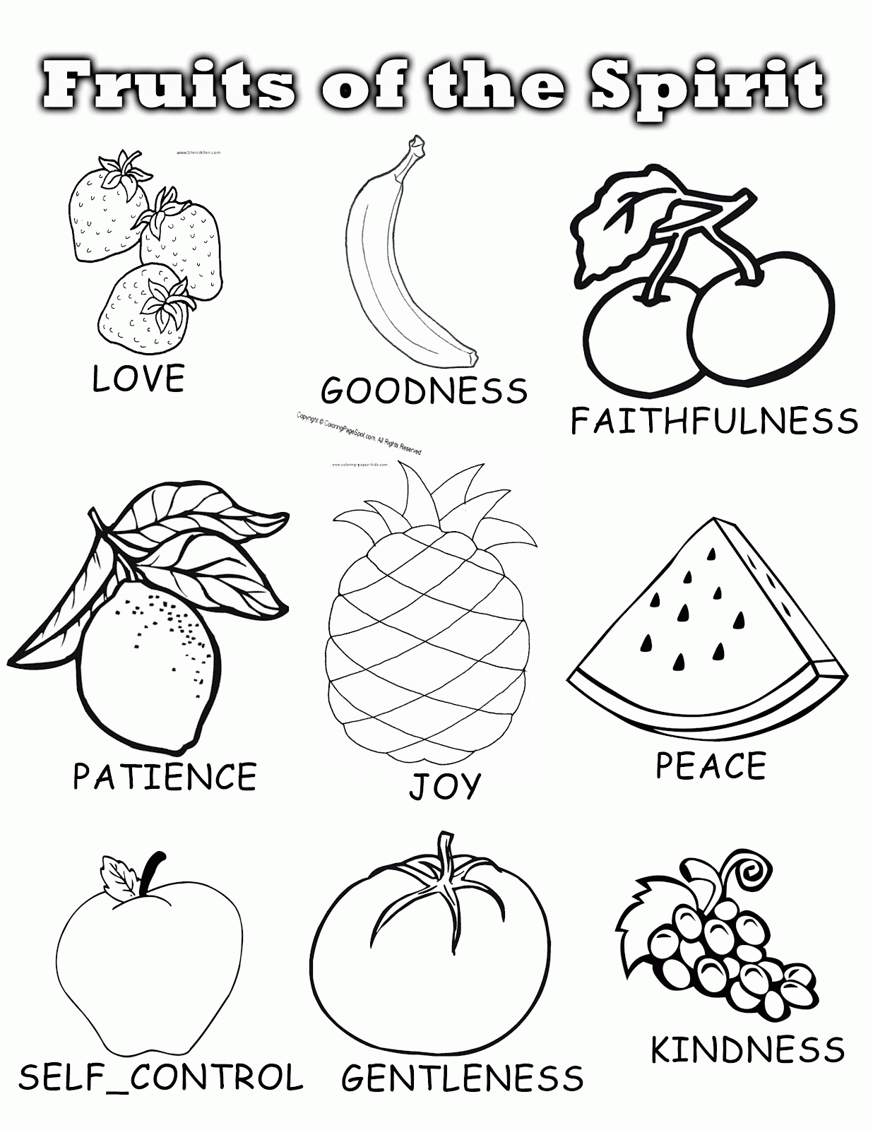 Coloring Pages Fruit