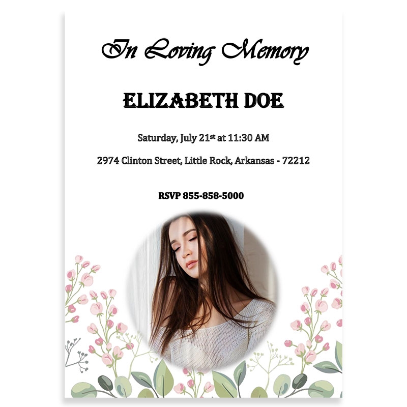 Free Funeral Invitations 100 Free Downloads Urns Online
