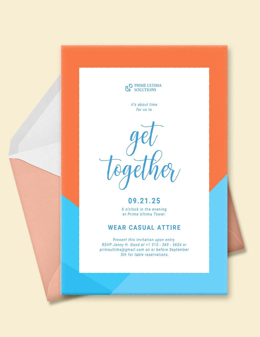 family get together invitation template