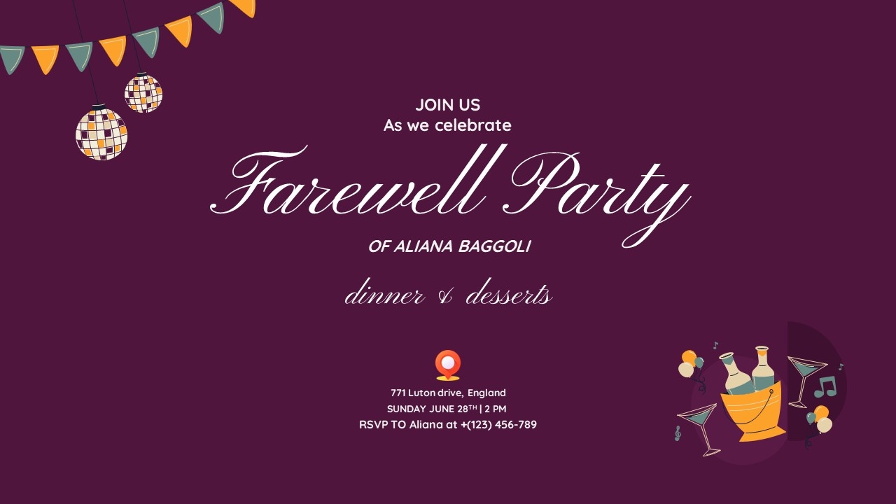 farewell party invitation template free