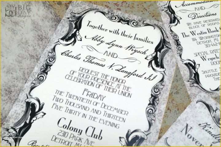 Free Gothic Wedding Invitation Templates Of Free Gothic Wedding 