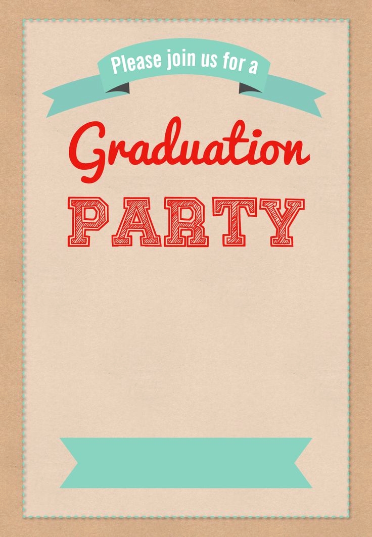 free grad party invitation templates