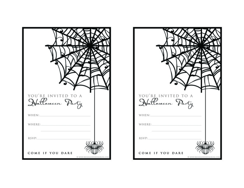 free halloween invite template