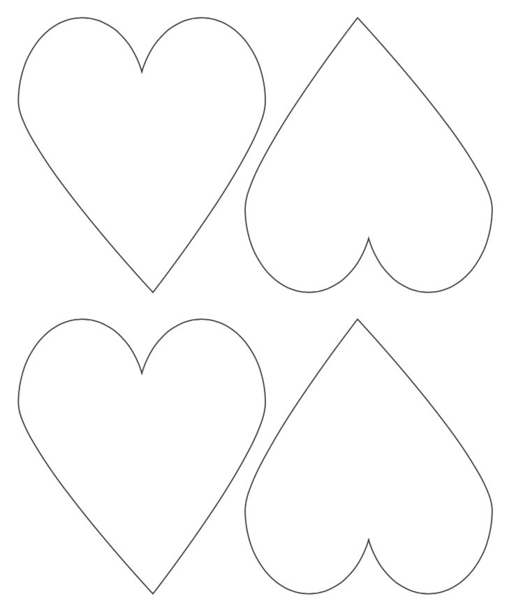 heart template free printable