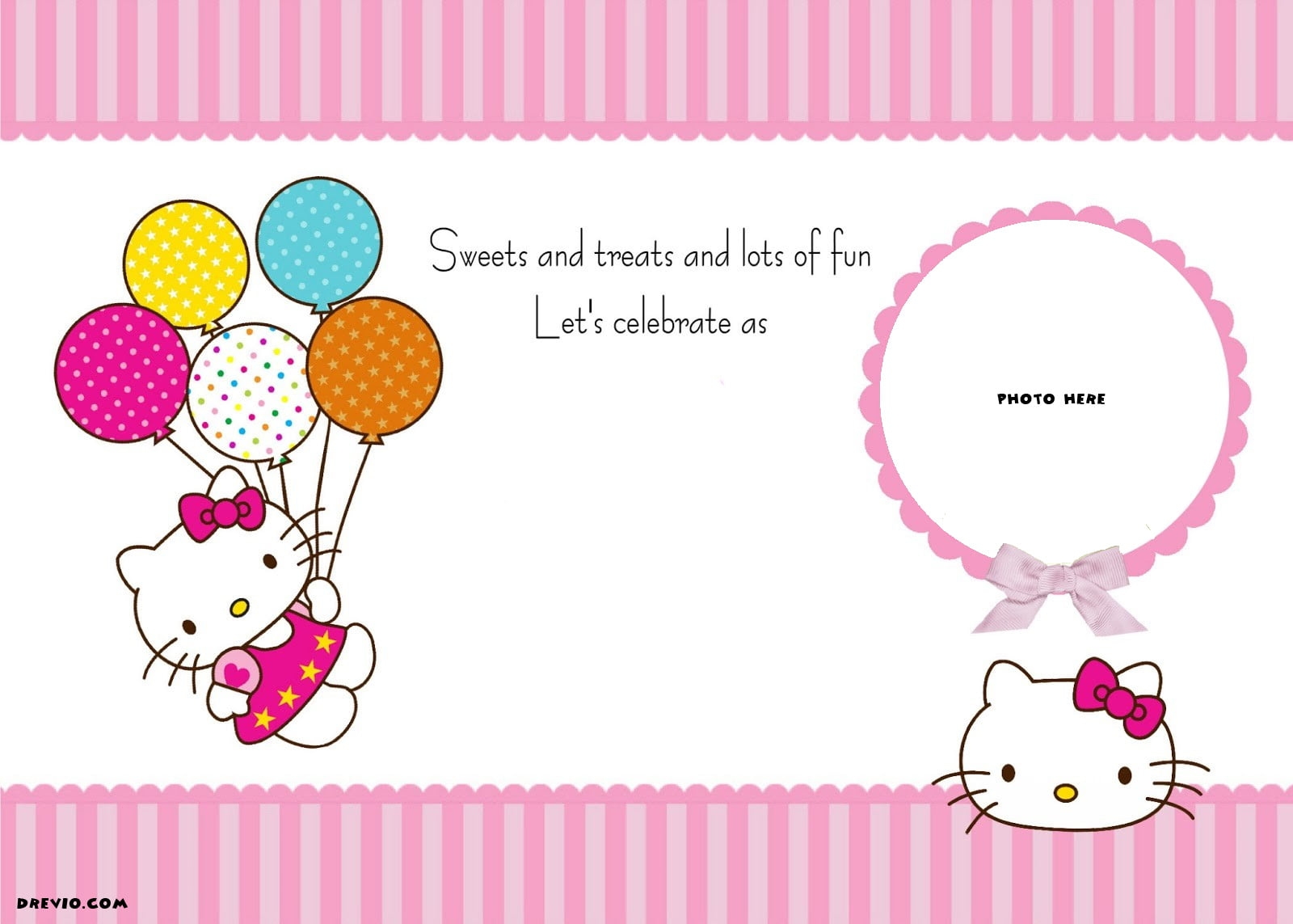 free hello kitty party invitation templates