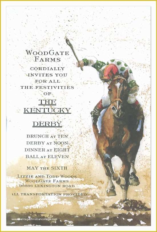 free horse invitation template
