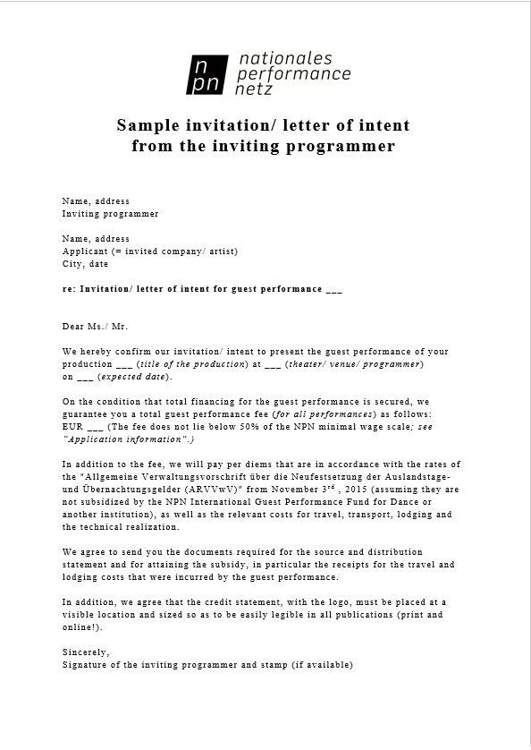 free invitation letter templates